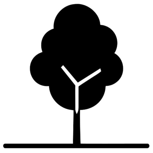 tree vector unique simple icon
