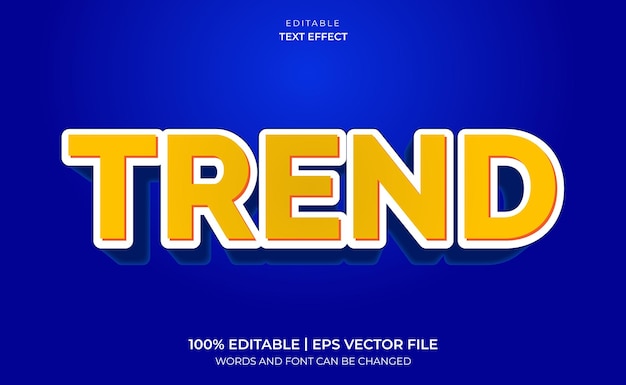 Trend metin efekti