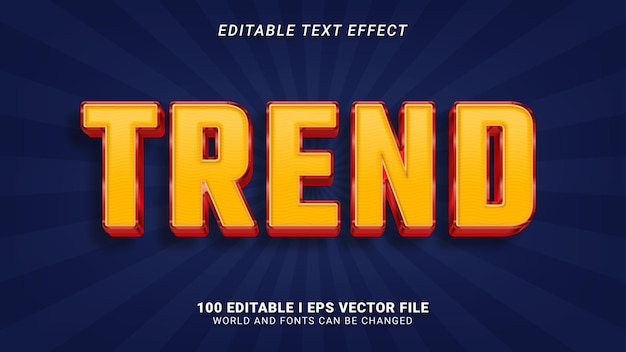 trend text effect