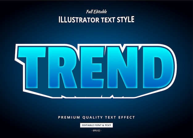 trend text effect