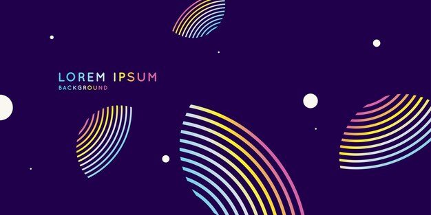 Trendy abstract art geometric background with flat minimalistic style Vector poster