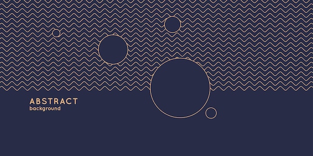trendy abstract art geometric background with flat minimalistic style vector poster