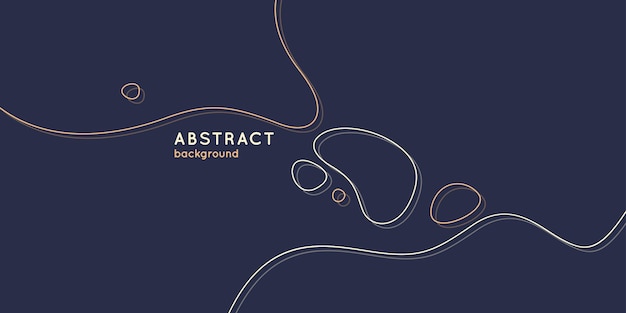 Trendy abstract background Composition of amorphous forms and lines