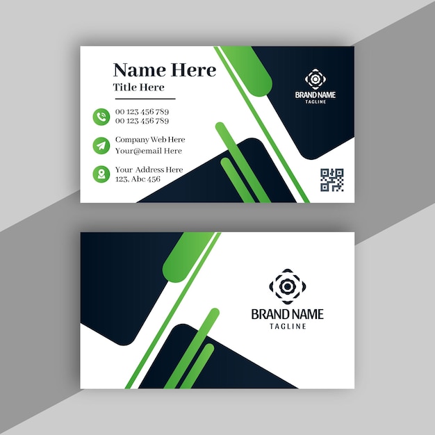Trendy Clean style modern minimal creative unique luxury simple visiting business card design