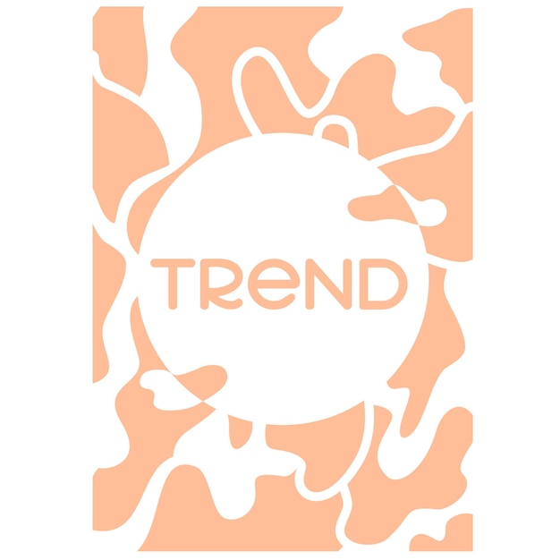 Trendy color of 2024 year Peach background Vertical vector banner for article and web design