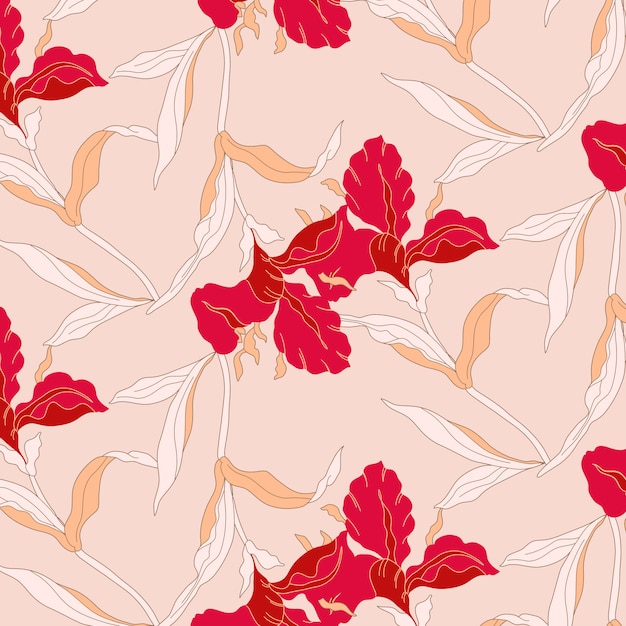 Trendy flower pattern 