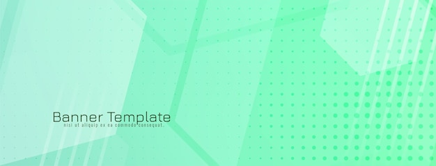 trendy geometric style modern business banner template vector