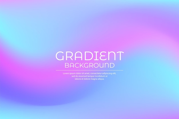 Trendy gradient vibrant color background