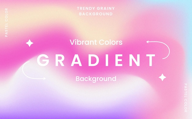 Trendy grainy background with vibrant colors free vector