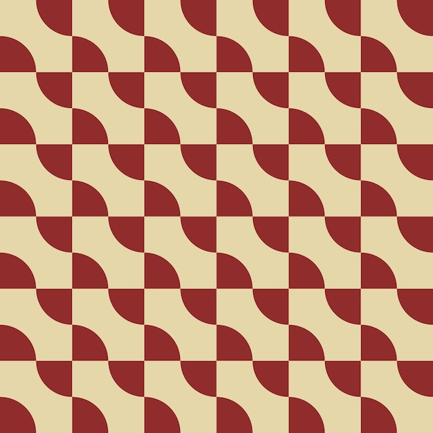Trendy retro vektor geometrisk sømløst mønster i stil 60'erne 70'erne