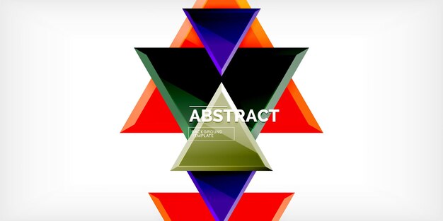 Triangle glass shapes geometric abstract background Vector Illustration For Wallpaper Banner Background Card Book Illustration landing page