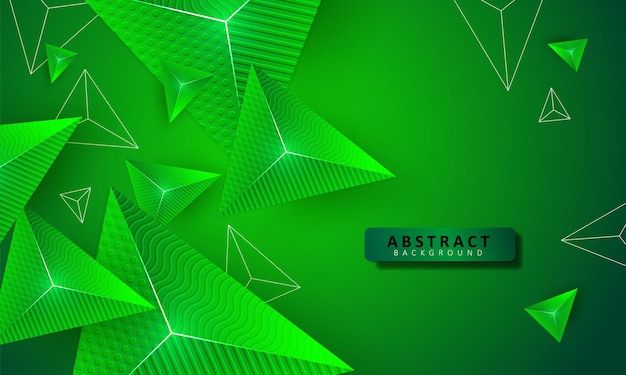 triangle green background