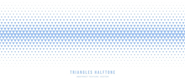 Triangle Halftone Geometry Seamless Pattern Vector Pale Blue Abstract Background