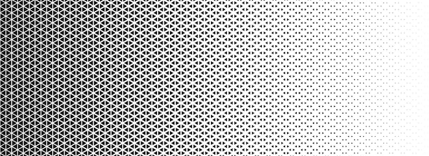 Triangle halftone gradient background Geometric triangular tech pattern texture Black abstract van