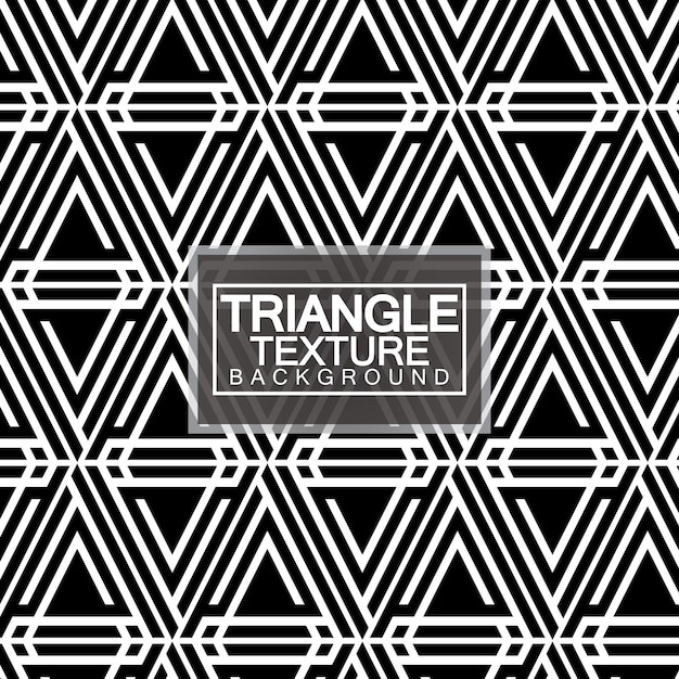 Triangles Black and White Abstract Seamless Geometric Pattern Modern stylish texture Vector Illustration
