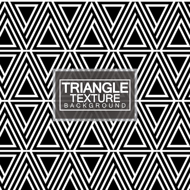 Triangles Black and White Abstract Seamless Geometric Pattern Modern stylish texture Vector Illustration