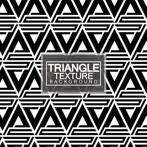 Triangles Black and White Abstract Seamless Geometric Pattern Modern stylish texture Vector Illustration