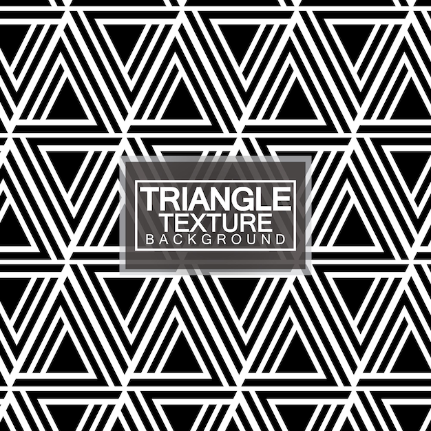Triangles Black and White Abstract Seamless Geometric Pattern Modern stylish texture Vector Illustration