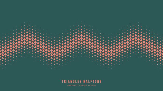triangles half tone pattern vector seamless zigzag border abstract background