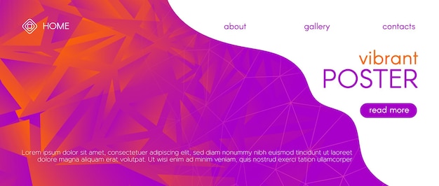 Triangulært mønster abstrakt geometrisk baggrund med gradient