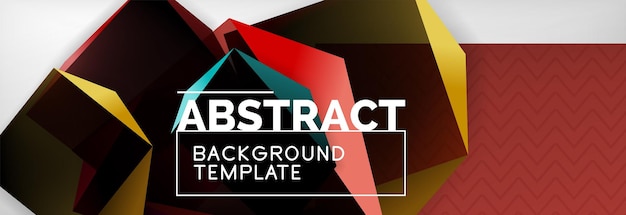Triangulär 3D-geometrisk formkomposition abstrakt bakgrund