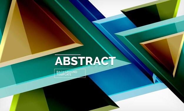 triangular low poly background design multicolored triangles