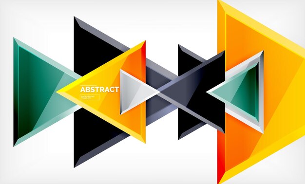 triangular low poly background design multicolored triangles