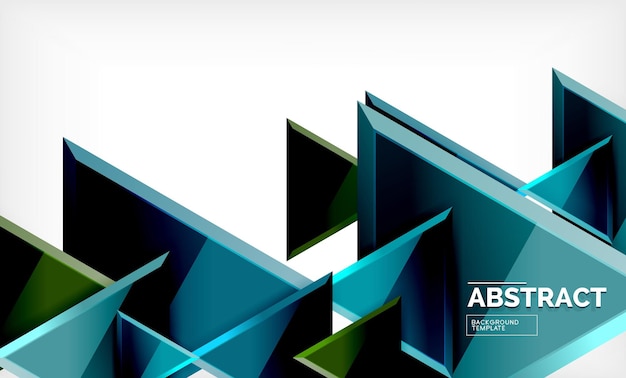 Triangular low poly background design multicolored triangles