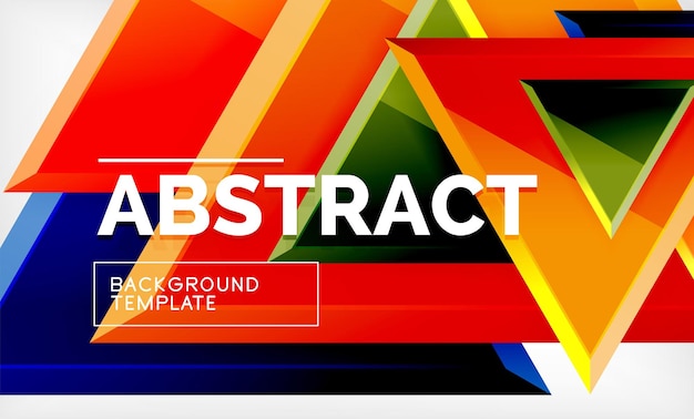triangular low poly background design multicolored triangles