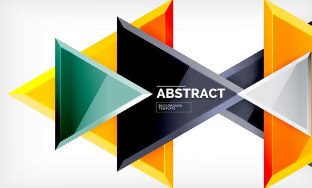 triangular low poly background design multicolored triangles