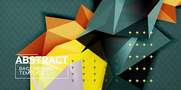 triangular low poly background design
