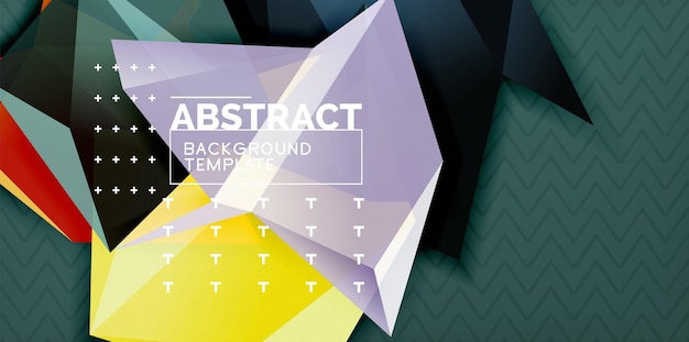 triangular low poly background design