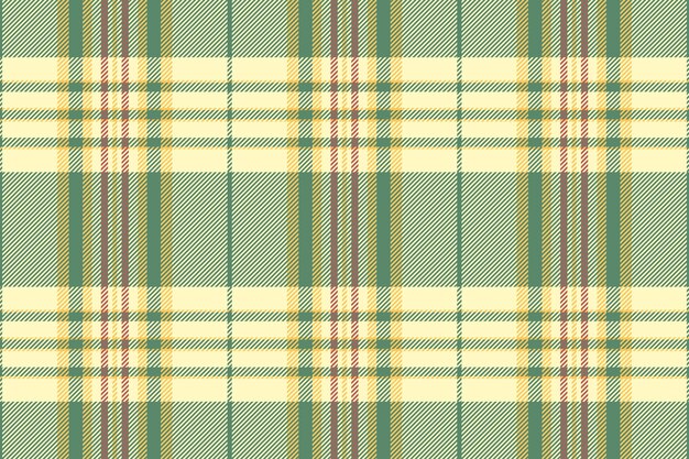 Trim textile background plaid christmas card check tartan texture Top seamless fabric pattern vector in green and light colors