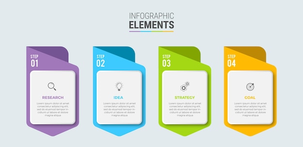 Trindiagram forretnings-infografik designflow-elementer