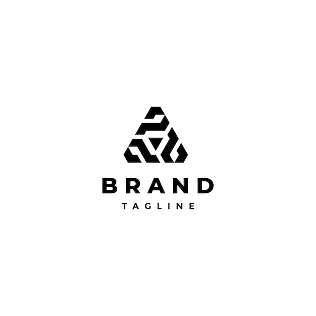 Triple P Triangle Shield Logo Design Triangle Inside Three PPP Logo Design