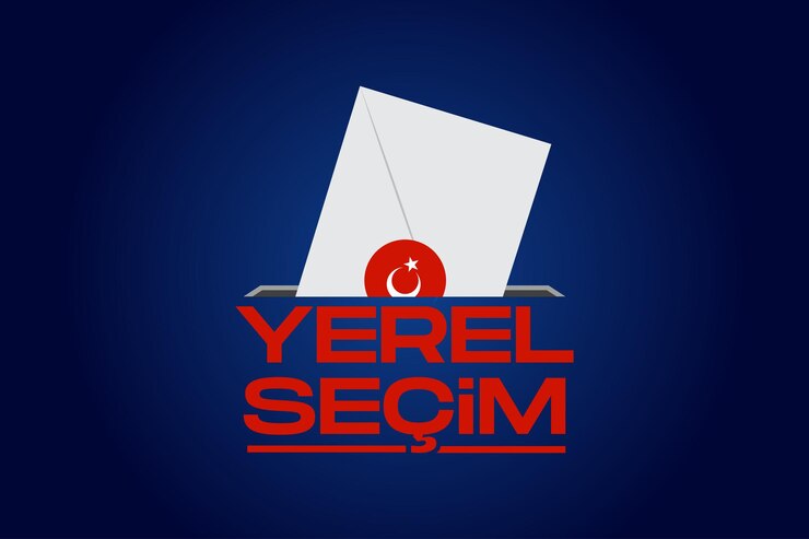 Vektör trkiye yerel seimi kampanyas translation turkish local election campaign
