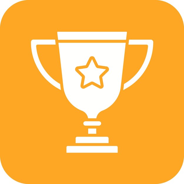 Trophy vector icon Can be used for Learning iconset