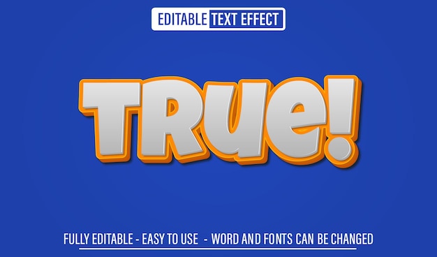 true 3d editable text effect