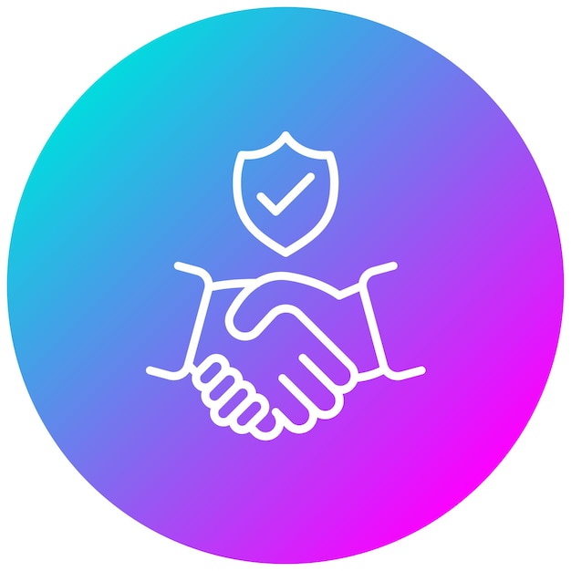 Trust vector icon Can be used for Teamwork iconset
