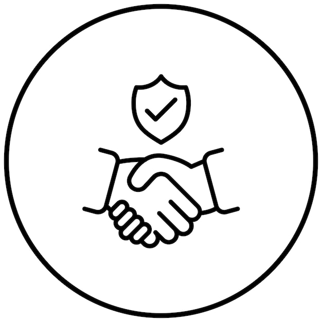 Trust vector icon Can be used for Teamwork iconset