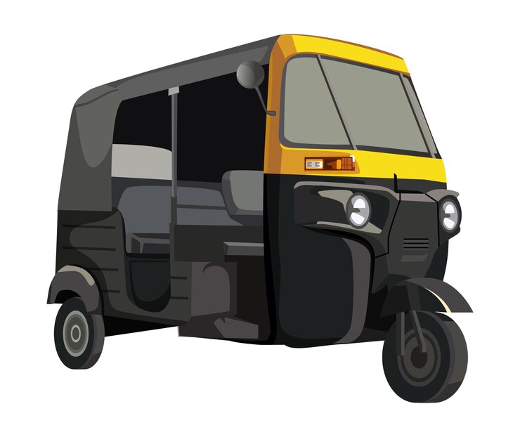 tuk tuk vector template design White background