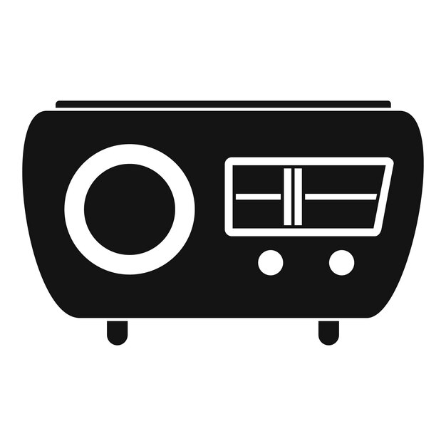 Tuned radio icon Simple illustration of tuned radio vector icon for web design isolated on white background