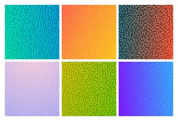 Turing reaction colorful background