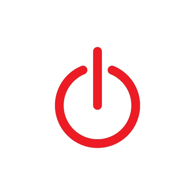 turn off icon design vector template