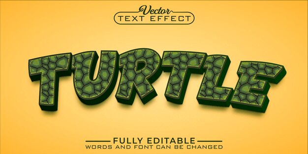 Turtle Editable Text Effect Template
