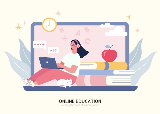 Tutorial and homeschooling concept