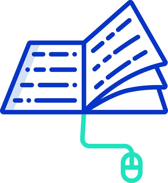Tutorials outline color vector illustration