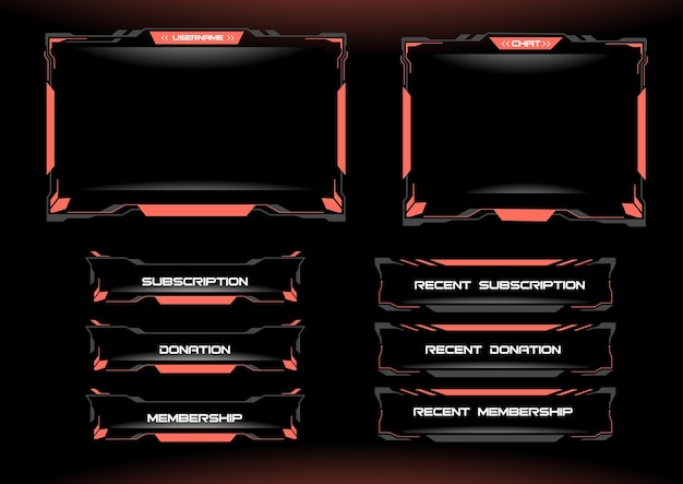 Twitch streaming Overlay Stream Overlay