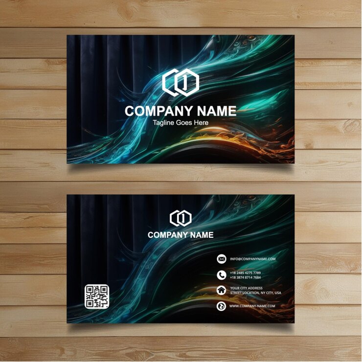 Vektör two banners with the word company on them