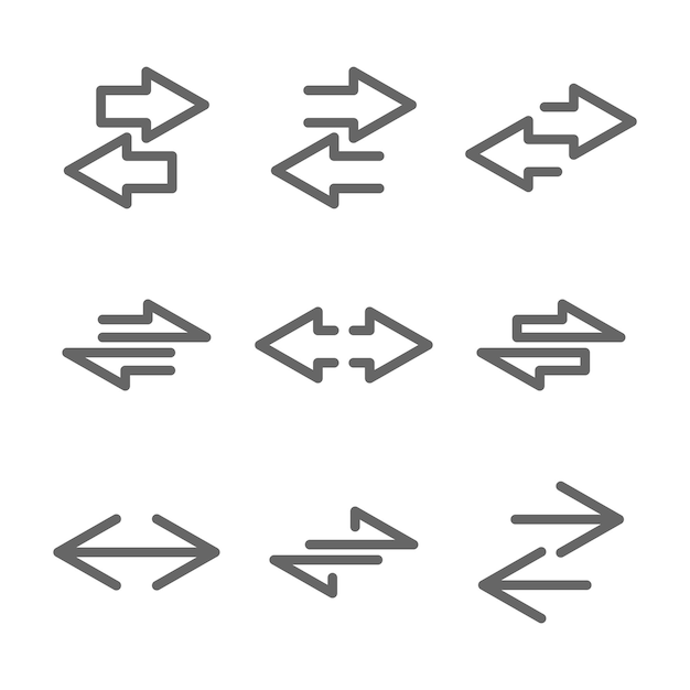 two direction sign and two way arrows and guide stock vector